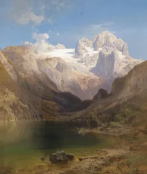 Vue du lac de Gosau vers le Dachstein